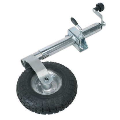Sealey TB372 Jockey Wheel & Clamp Ø48mm - Ø260mm Pneumatic Wheel Sealey