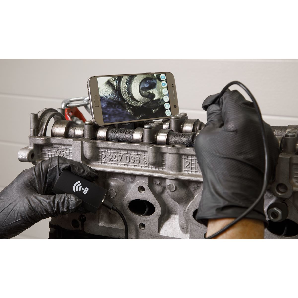 Sealey VS8113 Wi-Fi Borescope Ø8mm Sealey