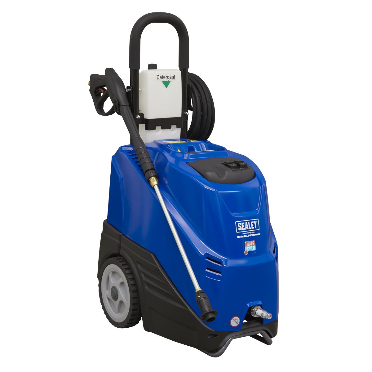 Sealey PW2000HW Hot Water Pressure Washer 135bar 230V Sealey