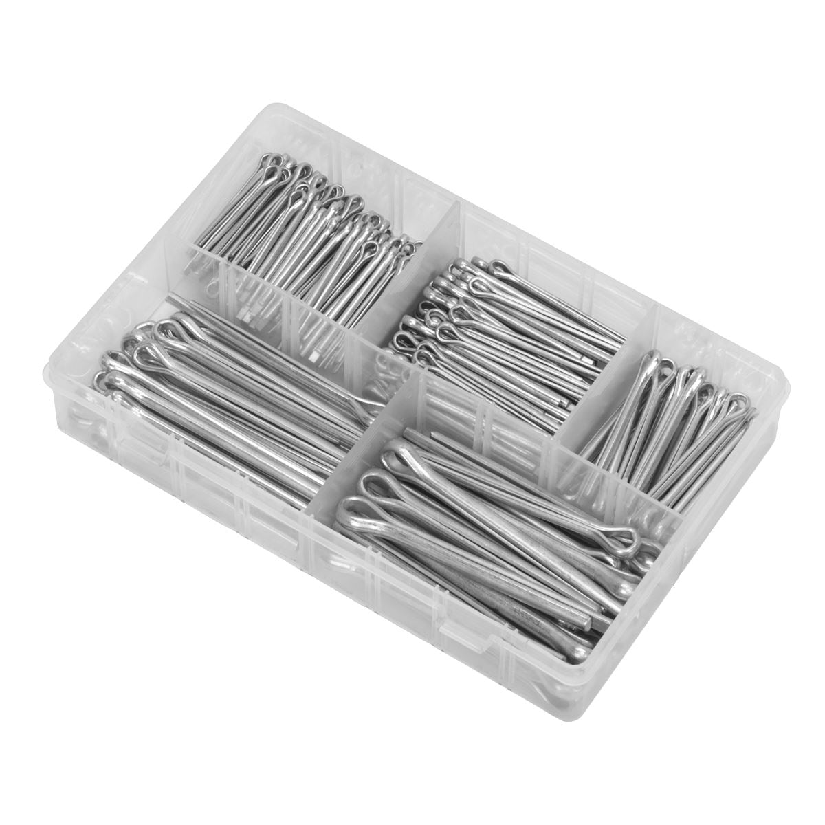 Sealey AB003SP Split Pin Assortment 230pc Large Sizes Metric & Imperial Sealey