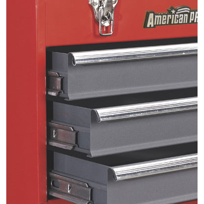 Sealey AP9243BB Tool Chest 3 Drawer Portable with Ball-Bearing Slides - Red/Grey Sealey
