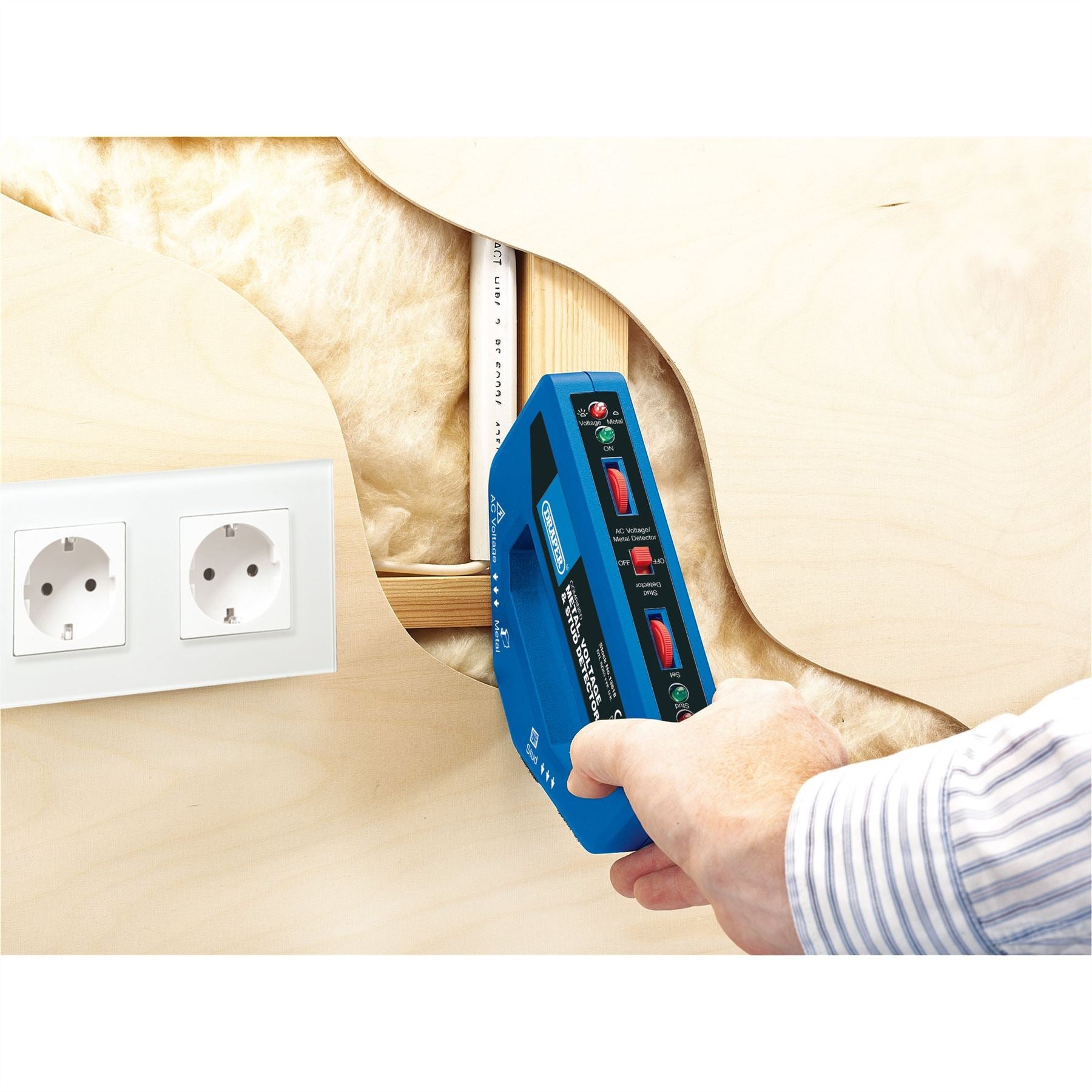 Draper 13818 Combined Metal Voltage and Stud Detector Draper