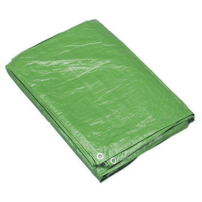 Sealey TARP1824G Tarpaulin 5.49 x 7.32m Green Sealey