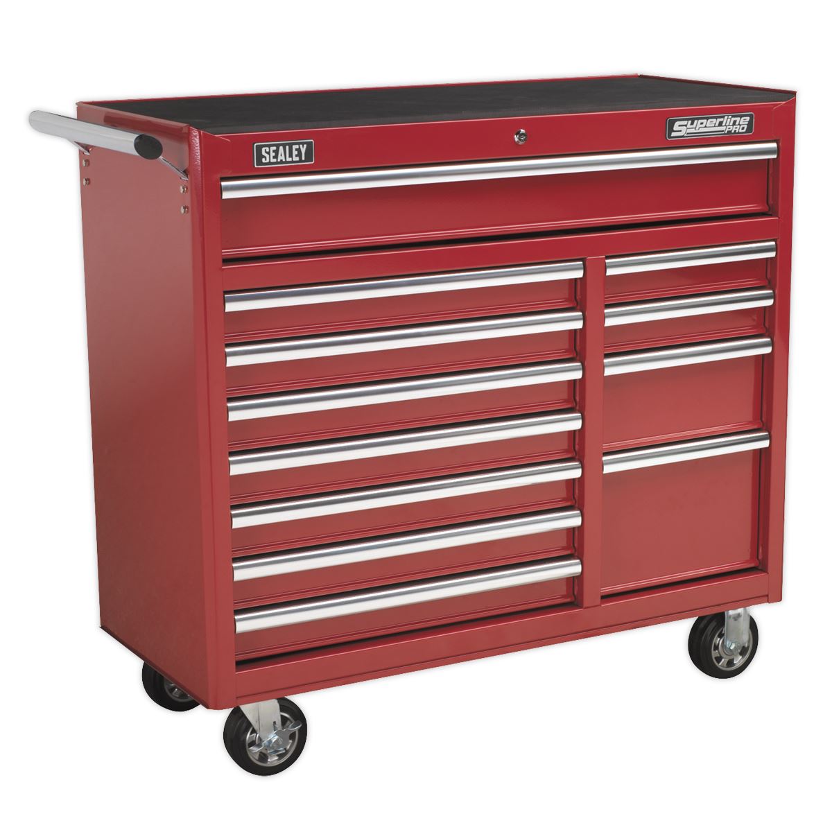 Sealey AP41120 Rollcab 12 Drawer with Ball-Bearing Slides Heavy-Duty - Red Sealey