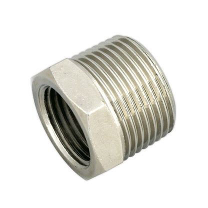 Sealey SA1/3412F Adaptor 3/4"BSPT Male to 1/2"BSP Female Sealey