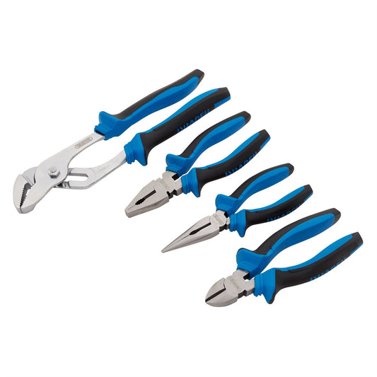 Draper 81147 Soft Grip Pliers Set 4 Piece Draper