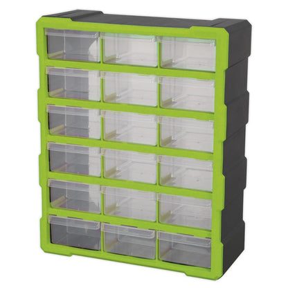 Sealey APDC18HV Cabinet Box 18 Drawer - Green/Black Sealey