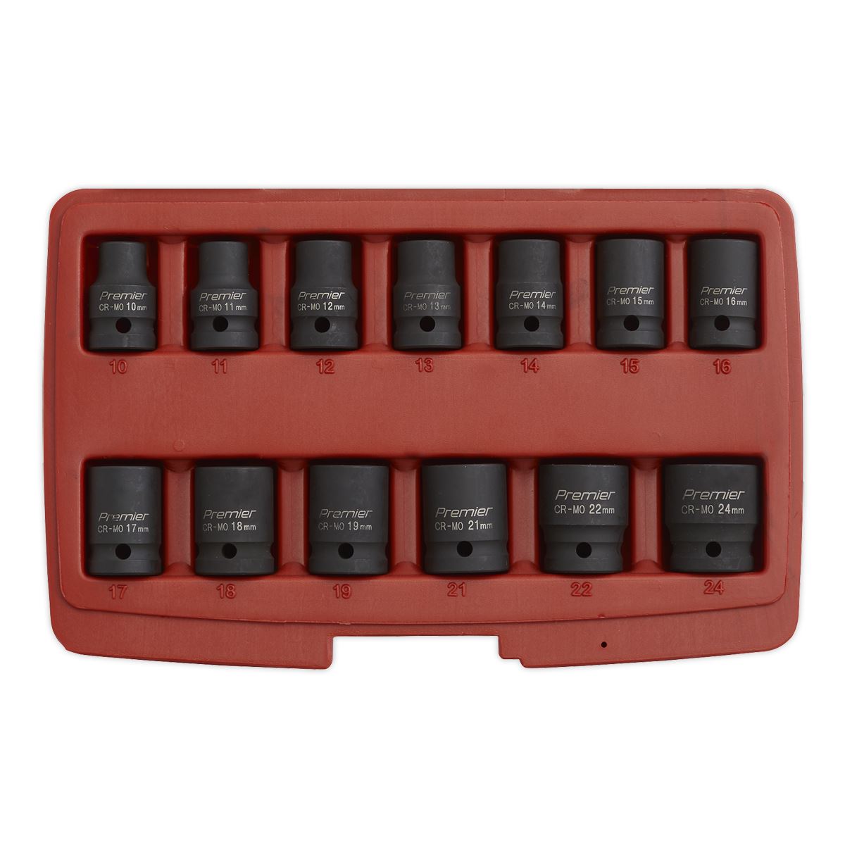 Sealey AK5613TD Impact Socket Set 13pc 1/2"Sq Drive Total Drive® Sealey