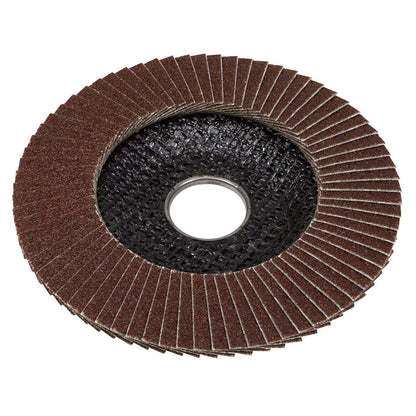 Sealey FD11560E10 60Grit Flap Discs Aluminium Oxide Ø115mm Ø22mm Bore - Pack of 10 Sealey