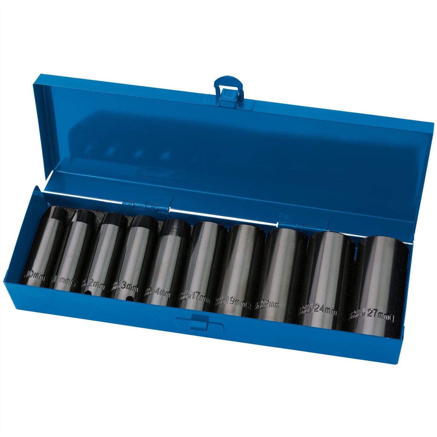 Draper 38369 Expert HI-TORQ® Metric Deep Impact Socket Set 1/2" Sq. Dr. 10 Piece Draper