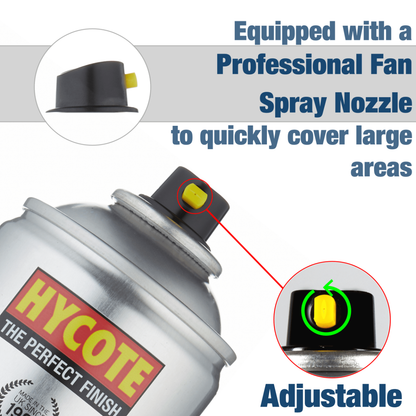 Hycote Bodyshop Matt Black Spray Paint 400Ml Xuk430 Hycote