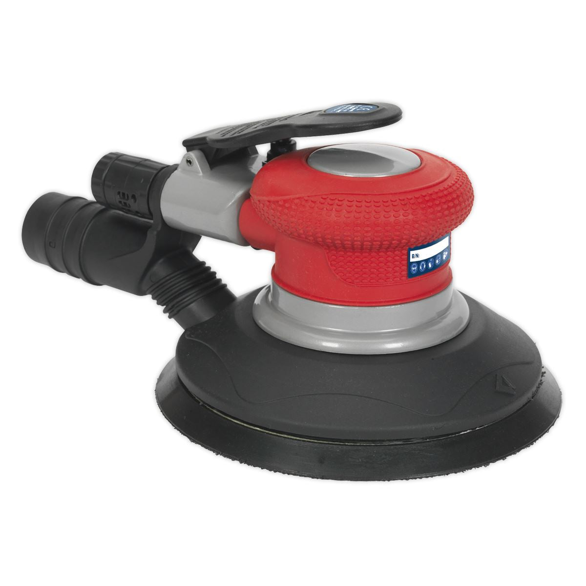 Sealey GSA05 Air Palm Random Orbital Sander Ø150mm Dust-Free Sealey