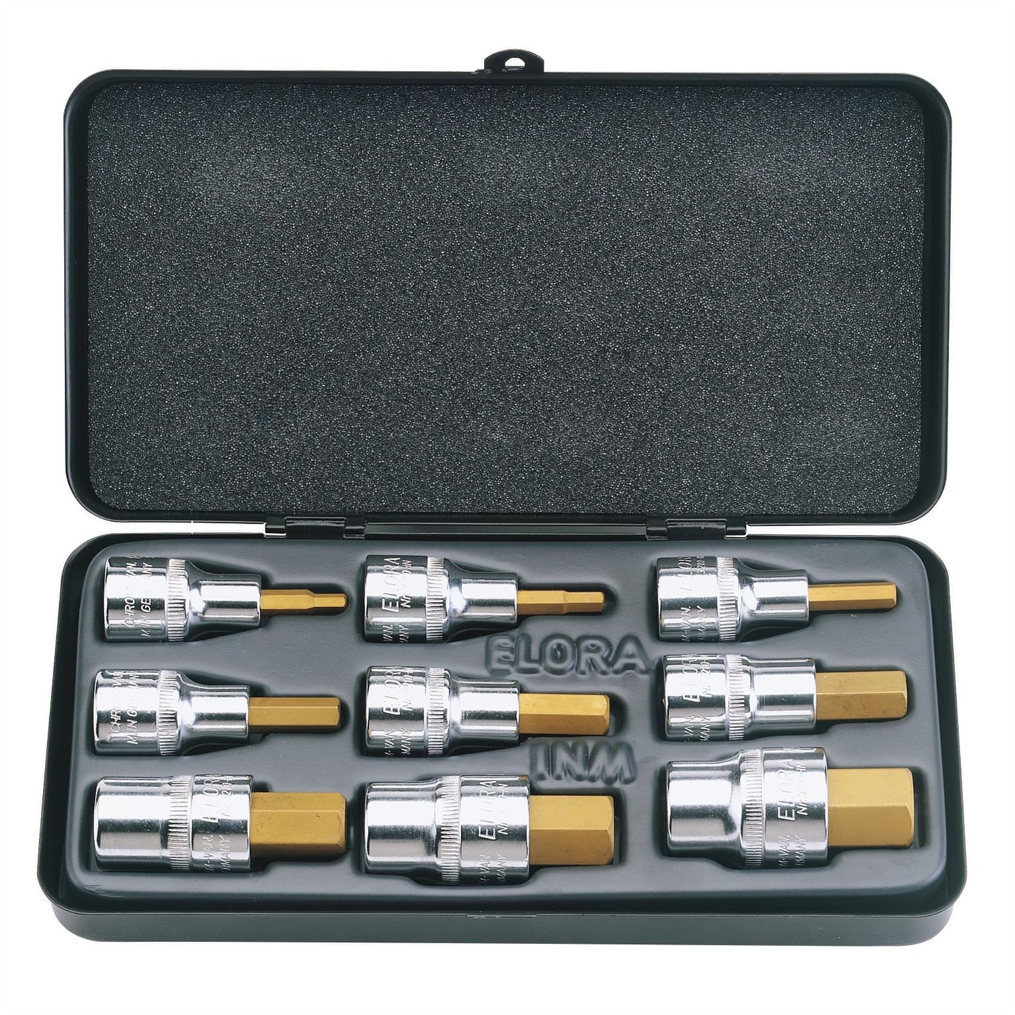 Elora 66202 Metric Hexagon Socket Bit Set 9 Piece Elora