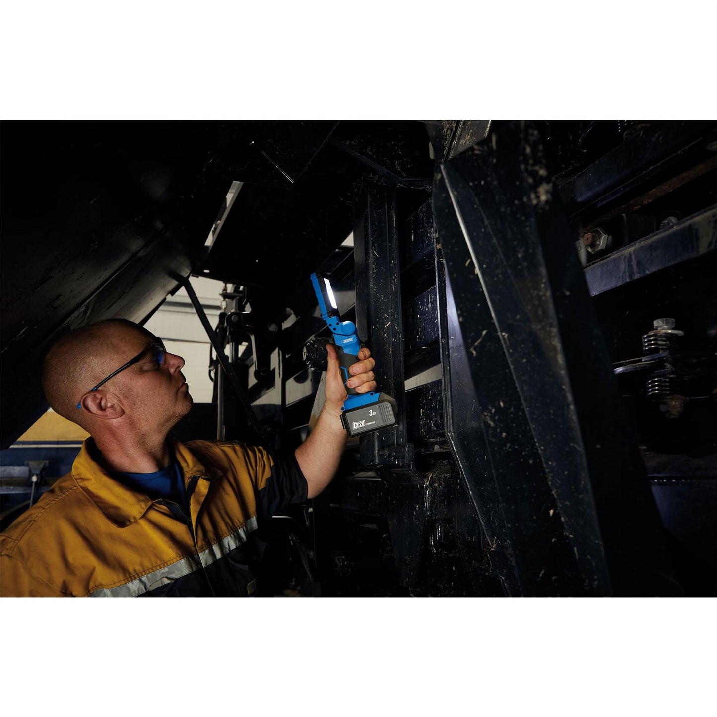 Draper 55876 D20 20V COB LED Flexible Inspection Light 3W 100 Lumens Sold Bare Draper