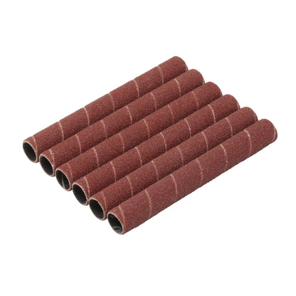 Draper 08364 Aluminium Oxide Sanding Sleeves 12.7 x 115mm 80 Grit Pack of 6 Draper