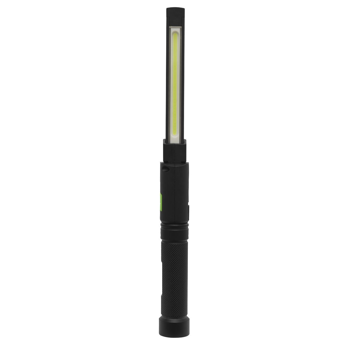 Sealey LED02G Rechargeable Aluminium Folding Pocket Light 2 COB & 1 SMD LED Sealey