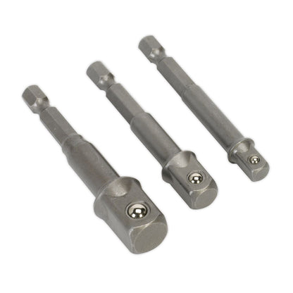 Sealey AK4929 Socket Adaptor Set 3pc Power Tool Sealey