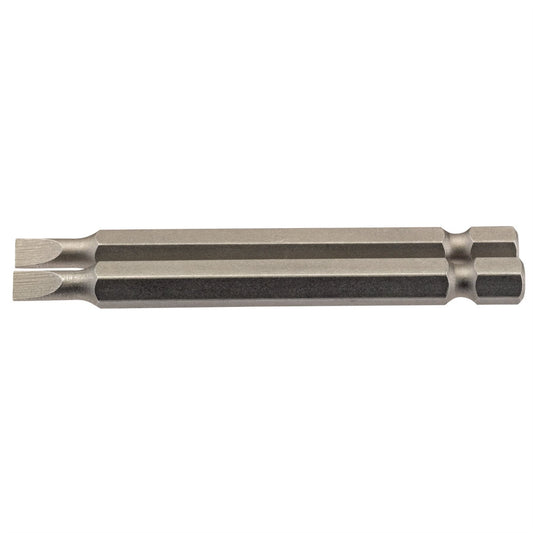 Draper 64295 Plain Slot Insert Bit 4.5mm 1/4" Hex 75mm Long Pack of 2 Draper