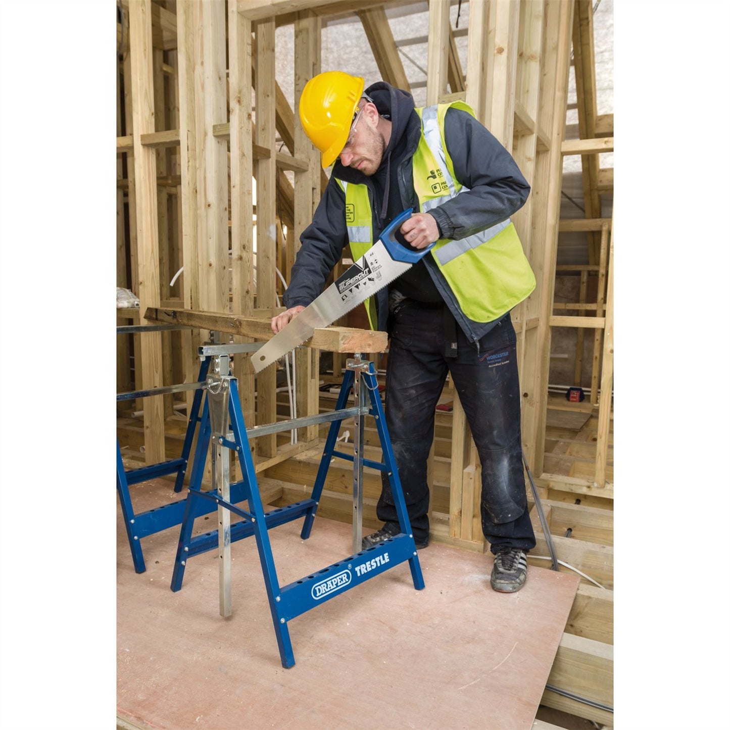 Draper 49286 Expert Supercut® Soft Grip Hardpoint Handsaw 550mm/22" 7tpi/8ppi Draper