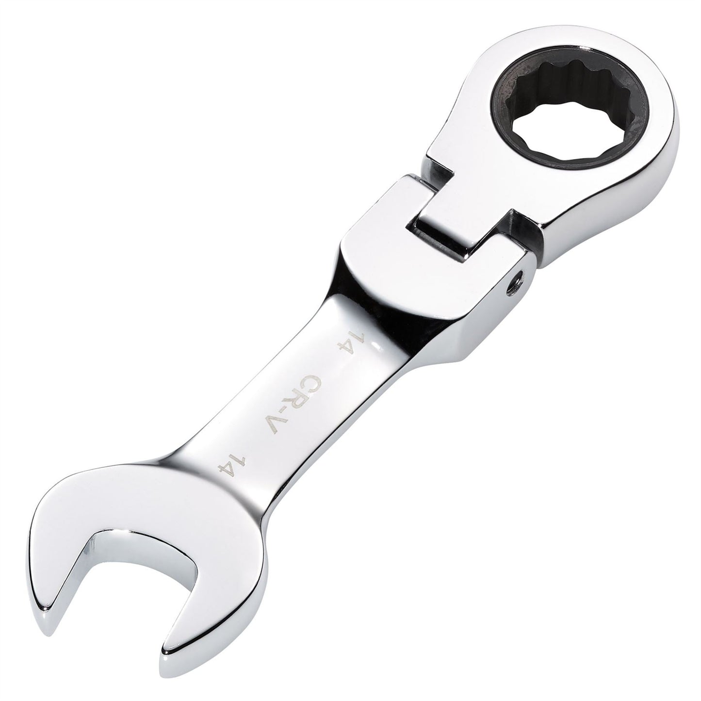Draper 27970 HI-TORQ® Metric Stubby Flexible Head Ratchet Combination Spanner 14mm Draper