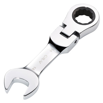 Draper 27970 HI-TORQ® Metric Stubby Flexible Head Ratchet Combination Spanner 14mm Draper