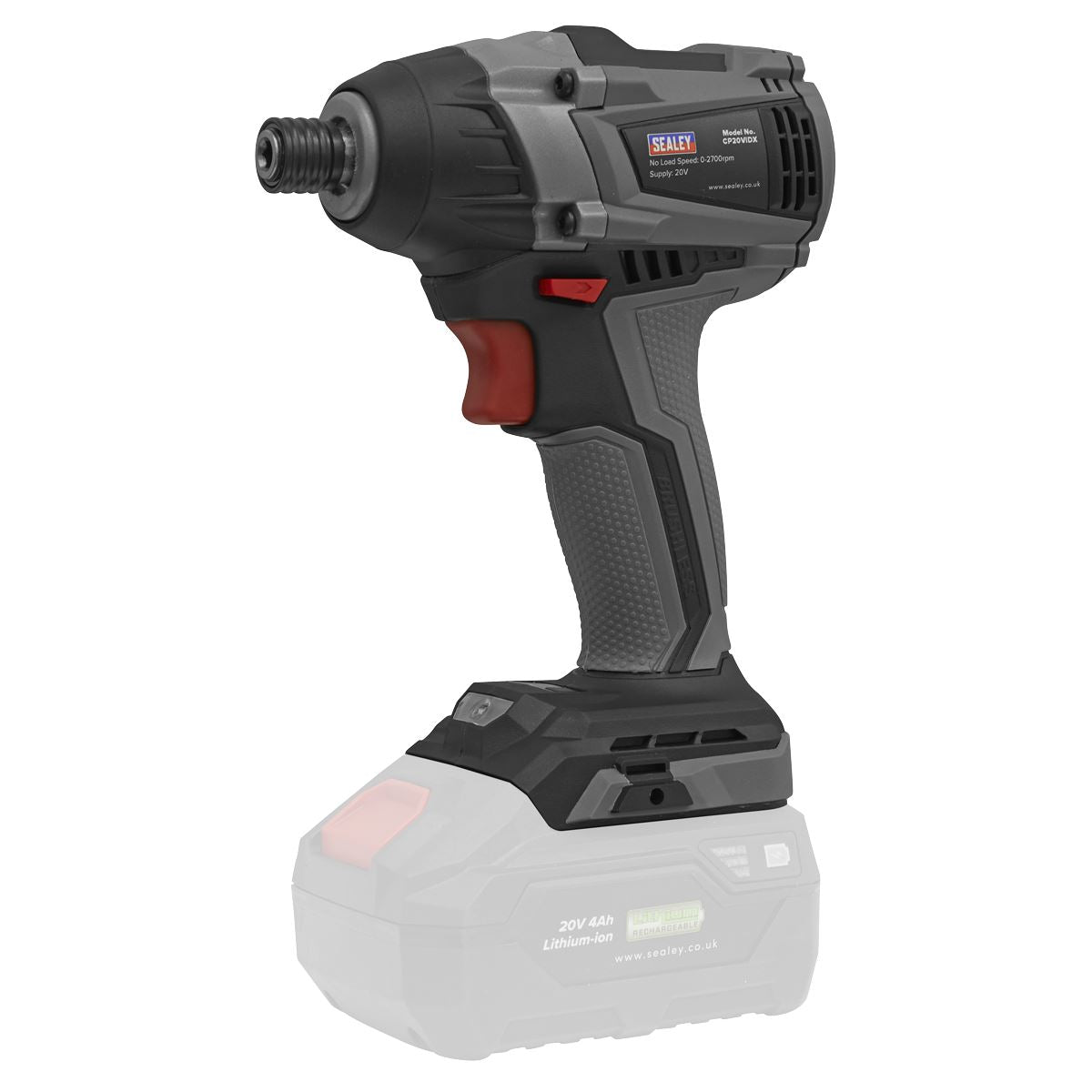 Sealey CP20VIDX Brushless Impact Driver 20V SV20 Series 1/4"Hex - Body Only Sealey