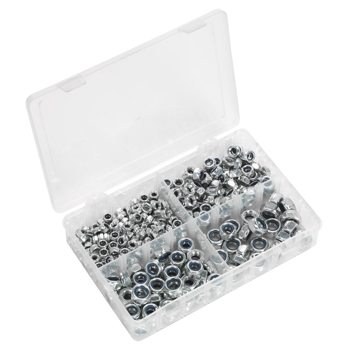 Sealey AB032LN Nylon Locknut Assortment 300pc M6-M12 Metric Sealey