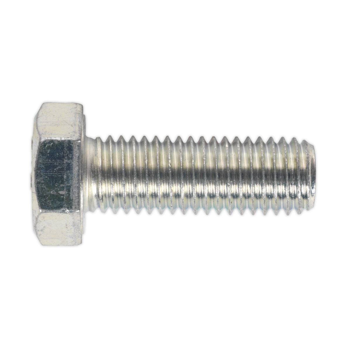 Sealey SS1440 HT Setscrew M14 x 40mm 8.8 Zinc Pack of 10 Sealey