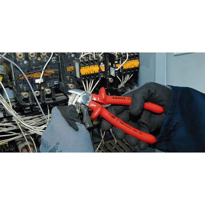 Knipex 21455 70 07 180 Diagonal Cutter with dipped insulation VDE-tested chrome-plated 180mm Knipex