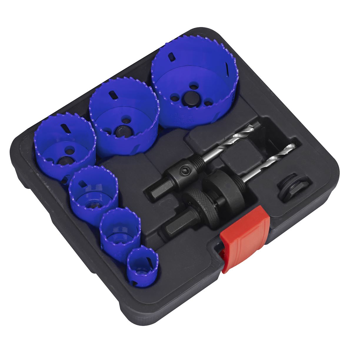 Sealey WSEHSK Hole Saw Kit 9pc - Electricians Sealey