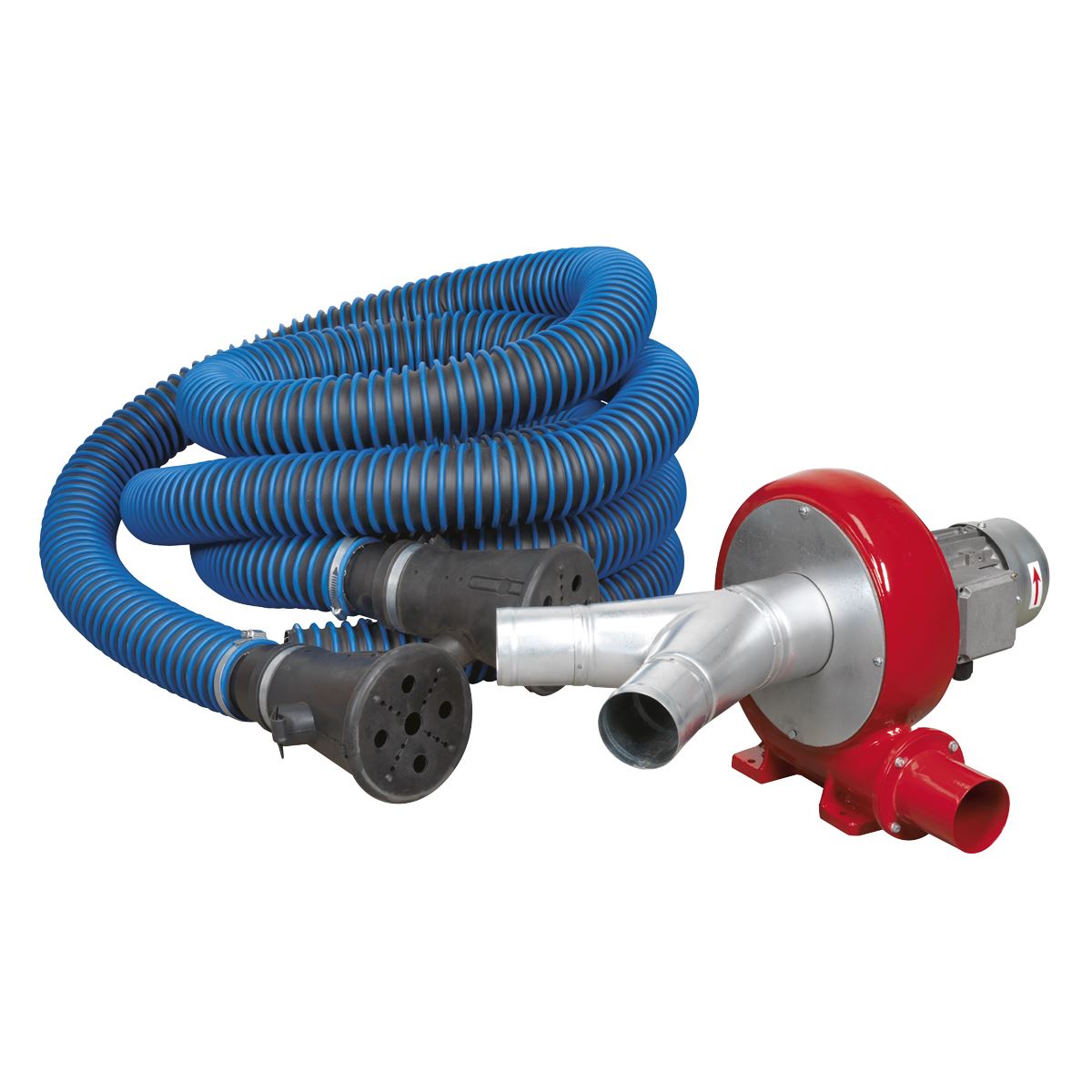 Sealey EFS102 Exhaust Fume Extraction System 230V - 370W - Twin Duct Sealey
