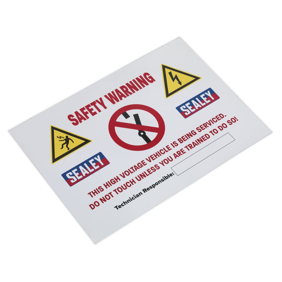 Sealey HYBRIDSIGN Hybrid/Electric Vehicle Warning Sign Sealey