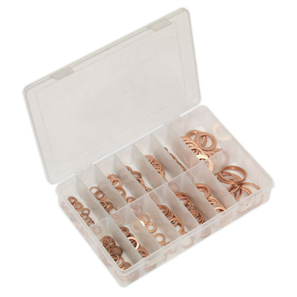 Sealey AB020CW Copper Sealing Washer Assortment 250pc - Metric Sealey