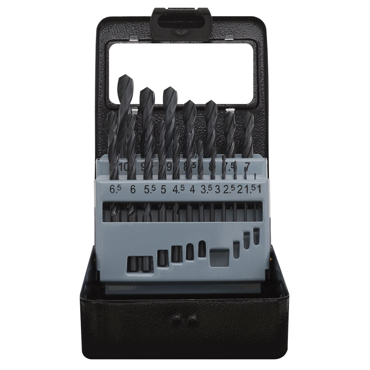 Sealey DBS19RF HSS Roll Forged Drill Bit Set 19pc Ø1-10mm Sealey