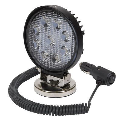 Sealey LED3RM Round Worklight with Magnetic Base 27W SMD LED Sealey