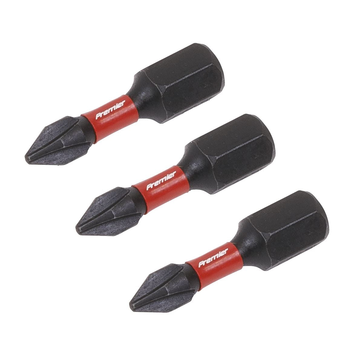 Sealey AK8204 Phillips #1 Impact Power Tool Bits 25mm - 3pc Sealey