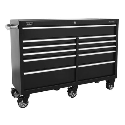 Sealey PTB143011 Rollcab 11 Drawer 1430mm Extra-Wide Heavy-Duty Black Sealey