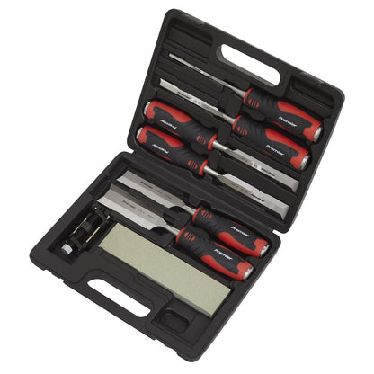 Sealey AK9240 Hammer-Thru Wood Chisel 8pc Set Sealey