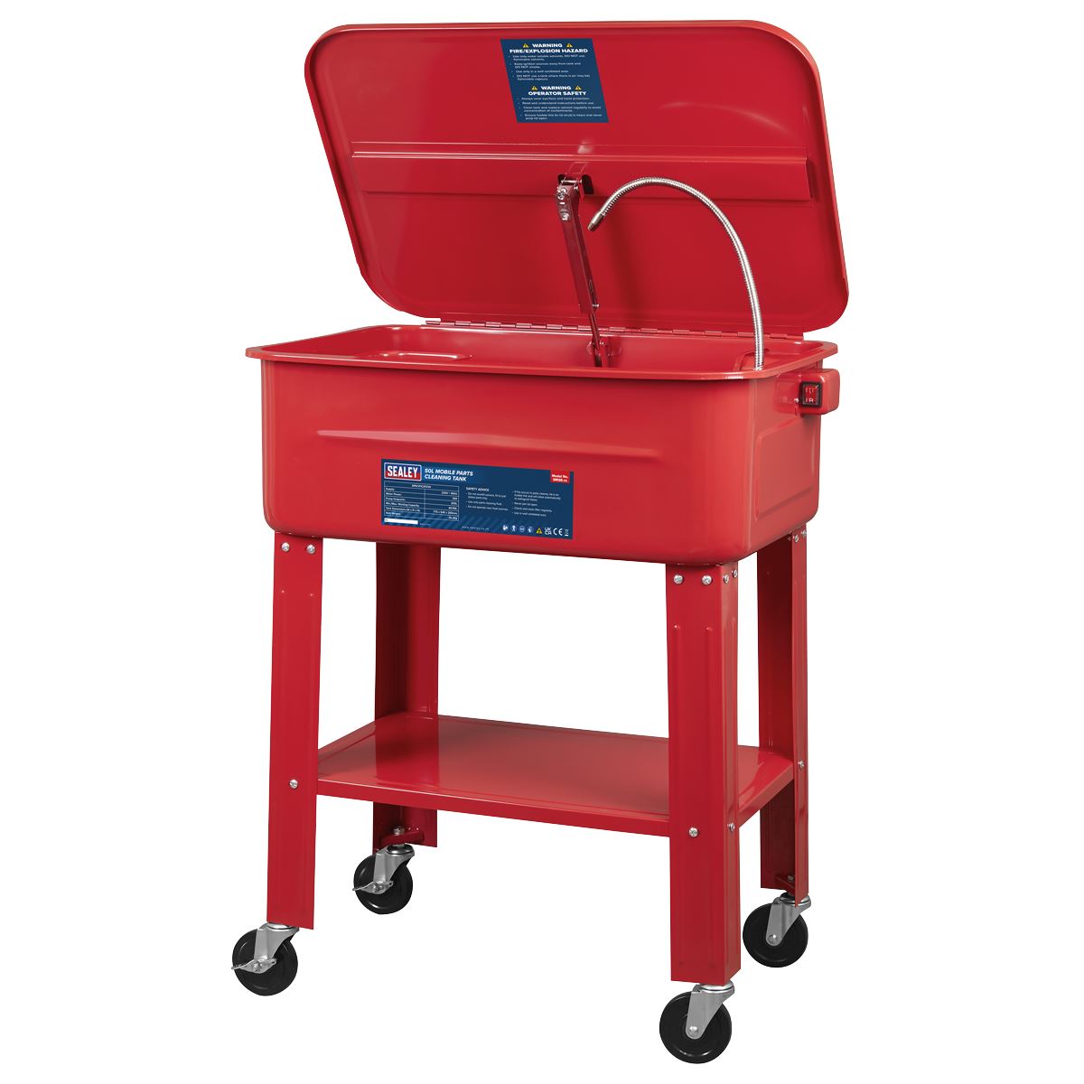 Sealey SM28 Mobile Parts Cleaning Tank 50L Sealey