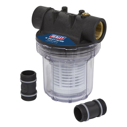 Sealey WPF1 Inlet Filter for Surface Mounting Pumps 1L Sealey