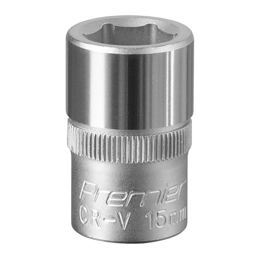 Sealey S1215 WallDrive® Socket 15mm 1/2"Sq Drive Sealey