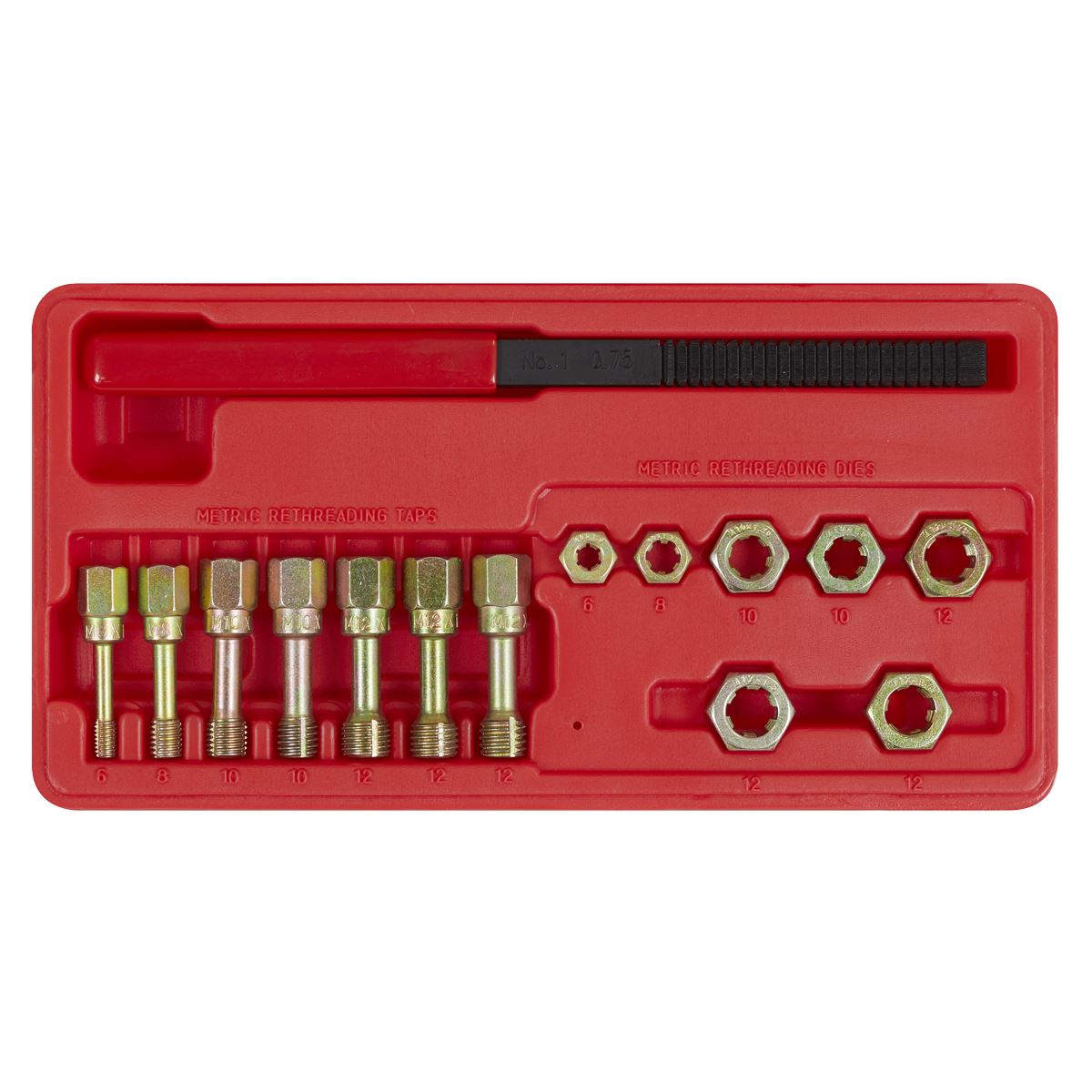 Sealey AK310 Re-Threader Kit 15pc Metric Sealey
