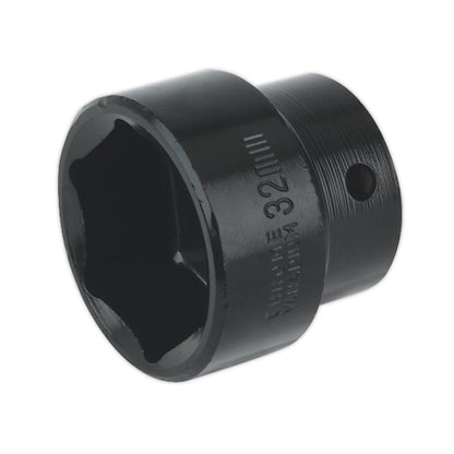 Sealey IS1232 Impact Socket 32mm 1/2"Sq Drive Sealey