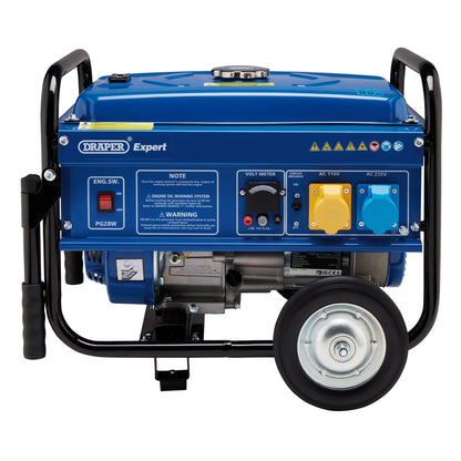 Draper 87088 Expert Petrol Generator with Wheels 2500W Draper