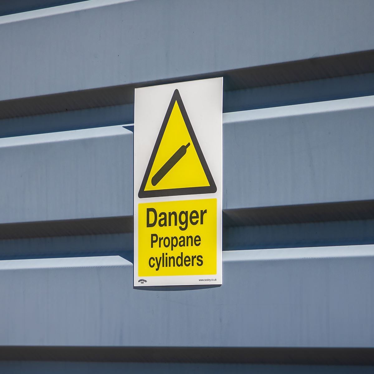 Sealey SS62V1 Warning Safety Sign - Danger Propane Cylinders - Self-Adhesive Vinyl Sealey