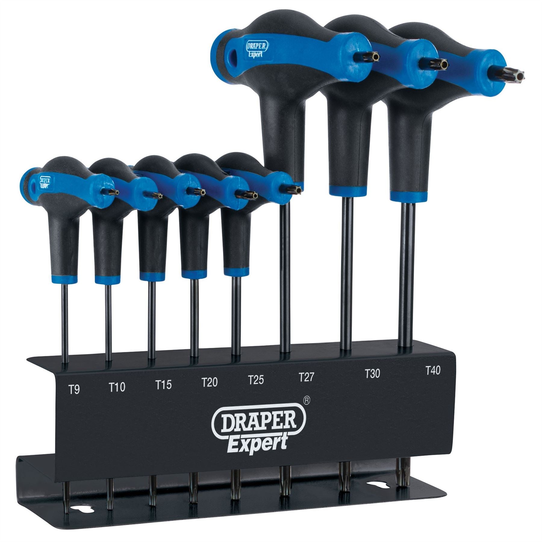 Draper 33872 Expert TX-STAR® Soft Grip Metric T-Handle Key Set 8 Piece Draper