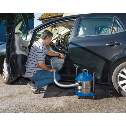 Draper 20514 230V Wet and Dry Vacuum Cleaner with Stainless Steel Tank 15L 1250W Draper