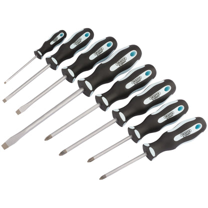 Draper 63589 Expert Heavy Duty Soft Grip Screwdriver Set 8 Piece Draper