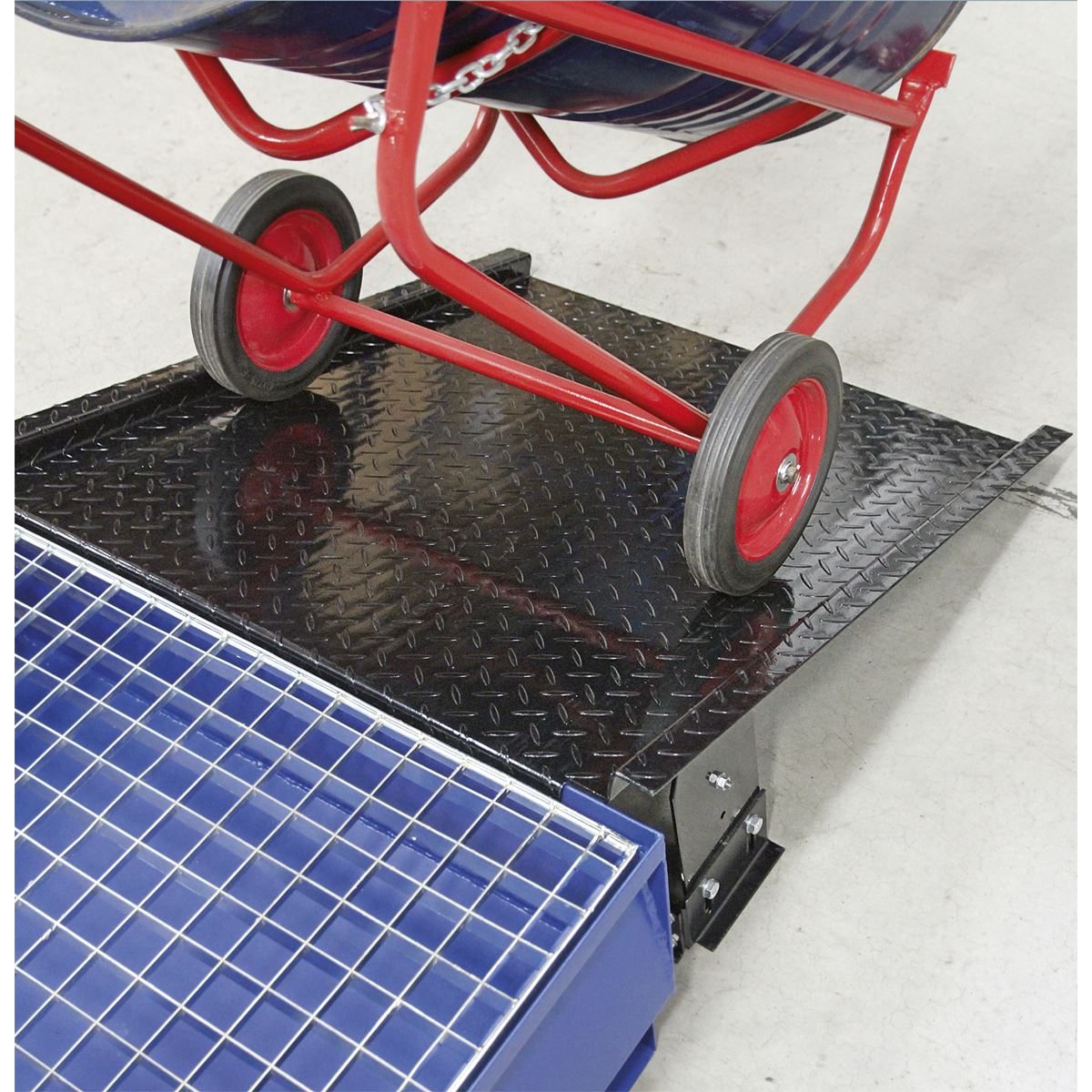Sealey DRP15 Adjustable Height Ramp for Barrel Bunds Spill Pallets & Kerbs Sealey
