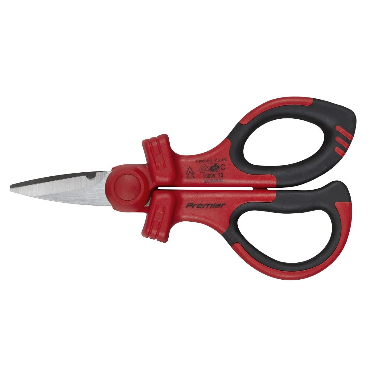 Sealey AK8526 Insulated Scissors - VDE Approved Sealey